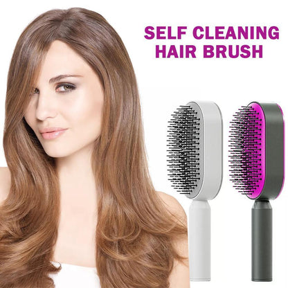 Self-Cleaning Hairbrush