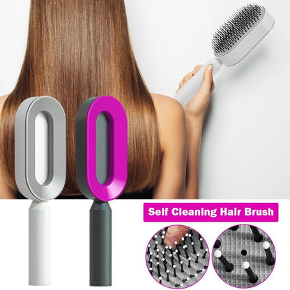 Self-Cleaning Hairbrush