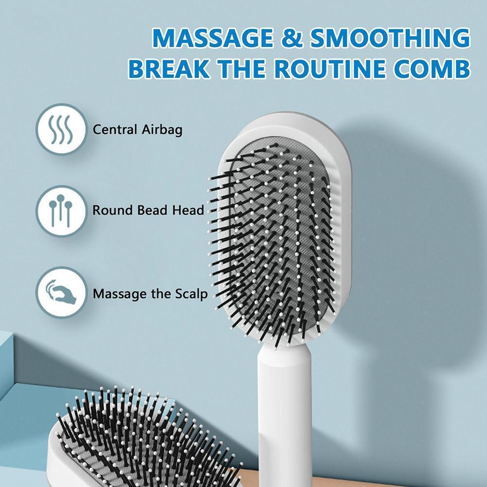 Self-Cleaning Hairbrush