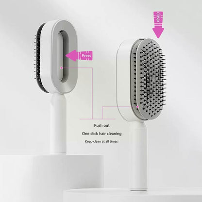 Self-Cleaning Hairbrush