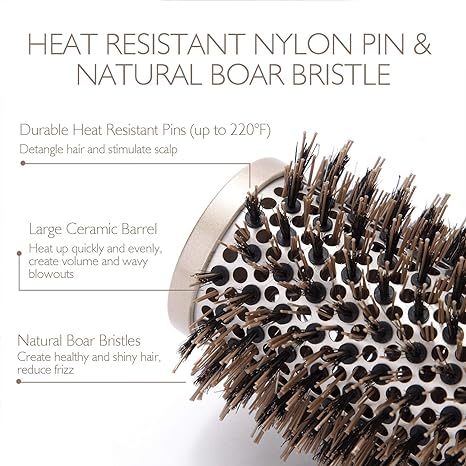 Round Bristled Hairbrush