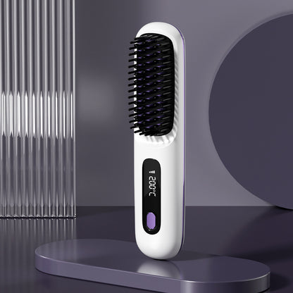 2-in-1 Wireless Straightening Brush